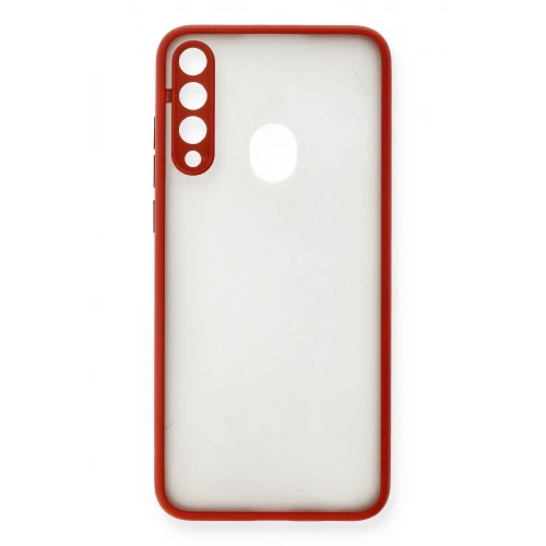Mey İthalat®  Huawei Y6P Kılıf Montreal Silikon Kapak - Kırmızı