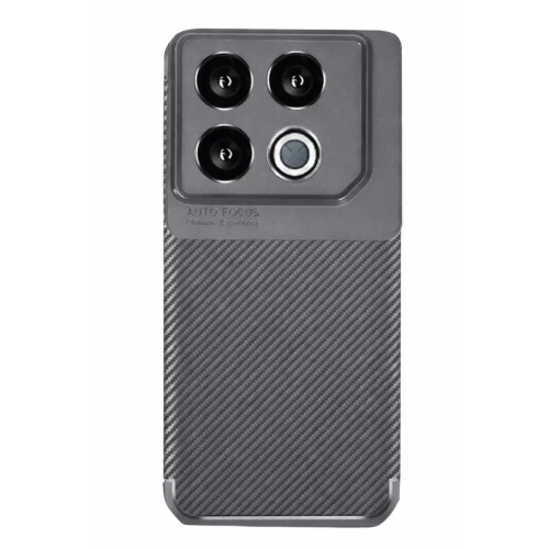 Mey İthalat®  İnfinix GT 20 Pro Kılıf Auto Focus Karbon Kapak - Gri