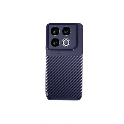 Mey İthalat®  İnfinix GT 20 Pro Kılıf Auto Focus Karbon Kapak - Lacivert