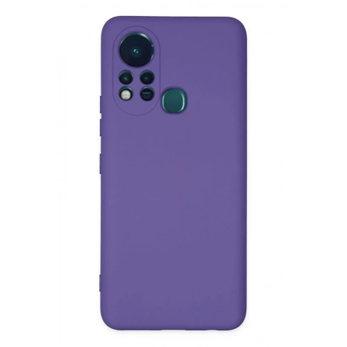 Mey İthalat®  İnfinix Hot 11s Kılıf Nano içi Kadife Silikon - Mor
