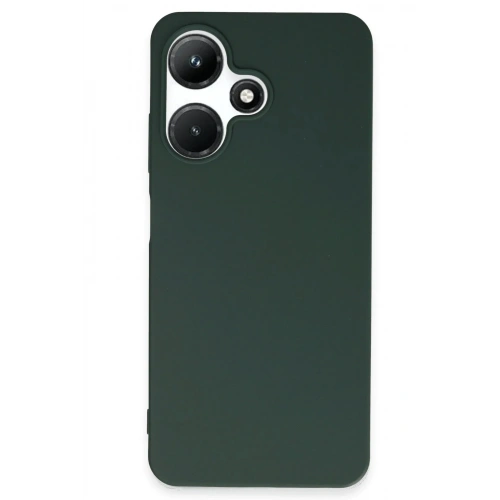 Mey İthalat®  İnfinix Hot 30i Kılıf First Silikon - Koyu Yeşil