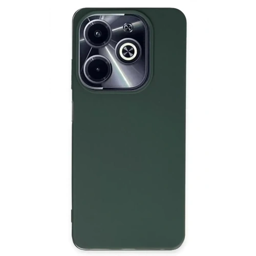 Mey İthalat®  İnfinix Hot 40i Kılıf First Silikon - Koyu Yeşil