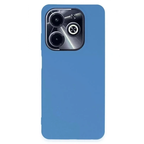 Mey İthalat®  İnfinix Hot 40i Kılıf First Silikon - Mavi