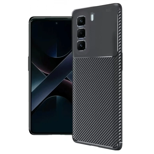 Mey İthalat®  İnfinix Hot 50 Pro Plus 4G Auto Focus Karbon Kapak - Siyah