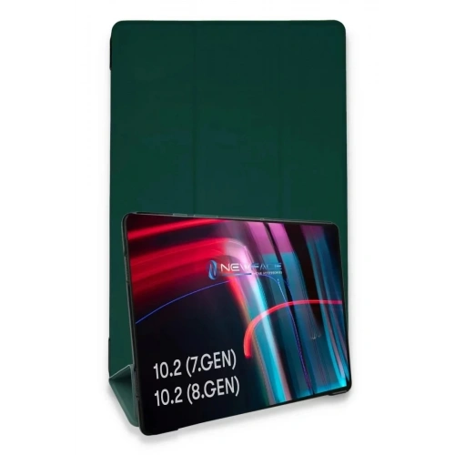 Mey İthalat®  iPad 10.2 (7.nesil) Kılıf Tablet Smart Kılıf - Koyu Yeşil