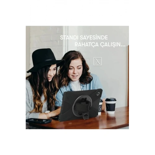 Mey İthalat®   iPad 2022 10.9 (10.nesil) Kılıf Amazing Tablet Kapak - Siyah