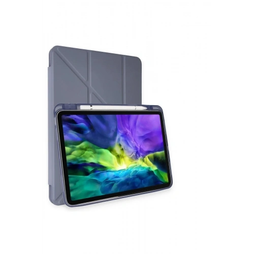 Mey İthalat®  iPad Pro 11 (2018) Kılıf Kalemlikli Mars Tablet Kılıfı - Lavender