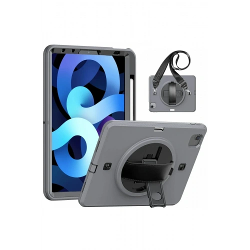 Mey İthalat®  iPad Pro 11 (2020) Kılıf Strap-C Otterbox Tablet Kapak - Gri