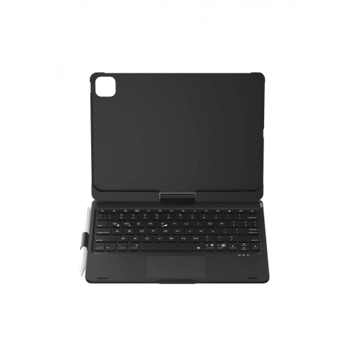 Mey İthalat®  iPad Pro 11 (2024) F11 ATS Kılıf Magic Dönen Klavyeli Tablet Kılıf - Siyah