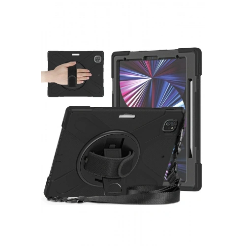 Mey İthalat®  iPad Pro 12.9 (2020) Kılıf Amazing Tablet Kapak - Siyah