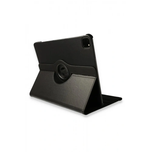 Mey İthalat®  iPad Pro 12.9 (2021) Kılıf 360 Tablet Deri Kılıf - Siyah