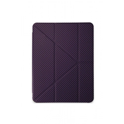 Mey İthalat®  iPad Pro 13 (2024) Kılıf Color Karbon Tablet Kılıfı - Derin Mor