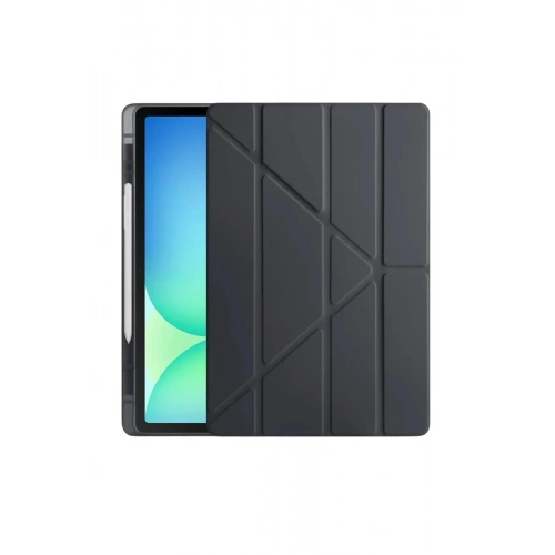 Mey İthalat®  iPad Pro 13 (2024) Kılıf Kalemlikli Hugo Tablet Kılıfı - Siyah