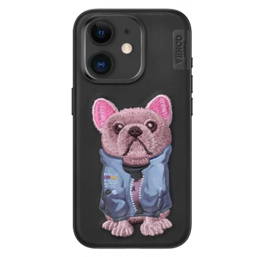 Mey İthalat®  iPhone 11 Cute Desenli Kapak - Siyah