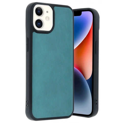 Mey İthalat®  iPhone 11 Kılıf Aras Deri Kapak - Açık Yeşil