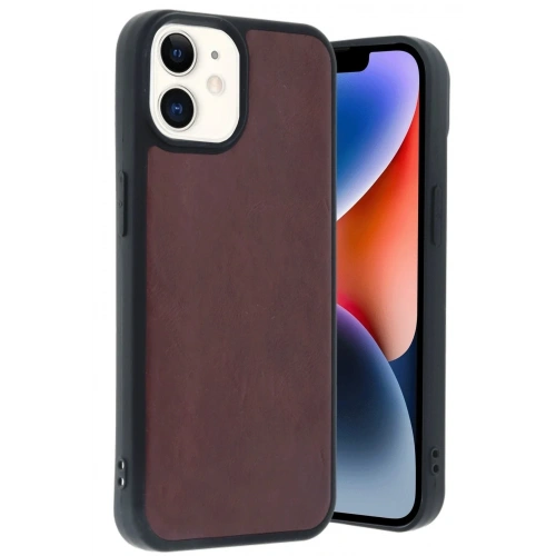 Mey İthalat®  iPhone 11 Kılıf Aras Deri Kapak - Bordo