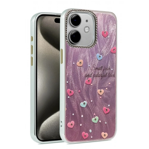 Mey İthalat®  iPhone 11 Kılıf Blade Aynalı Desenli Kapak - Desen 8