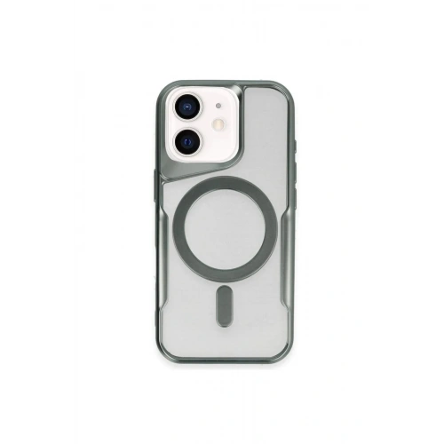 Mey İthalat®  iPhone 11 Kılıf Boyi Magsafe Silikon Kapak - Yeşil