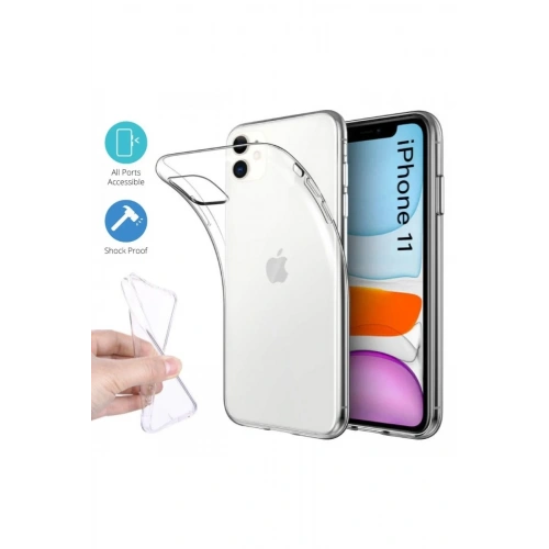 Mey İthalat®  iPhone 11 Kılıf Lüx Şeffaf Silikon