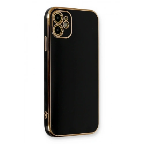 Mey İthalat®  iPhone 11 Kılıf Volet Silikon - Siyah