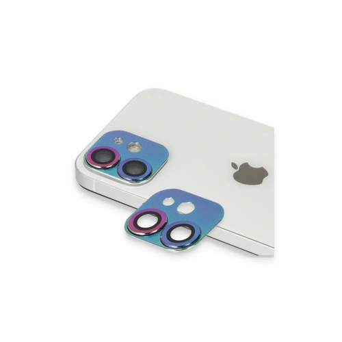 Mey İthalat®  iPhone 11 Pers Alüminyum Kamera Lens - Rainbow