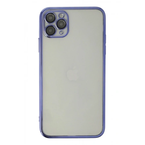 Mey İthalat®  iPhone 11 Pro Kılıf  Lensli Silikon - Mor