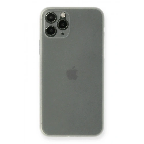 Mey İthalat®  iPhone 11 Pro Kılıf PP Ultra İnce Kapak - Beyaz