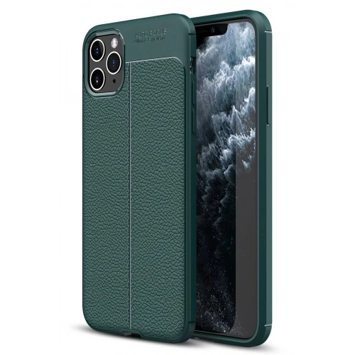 Mey İthalat®  iPhone 11 Pro Max Kılıf Auto Focus Kapak - Yeşil
