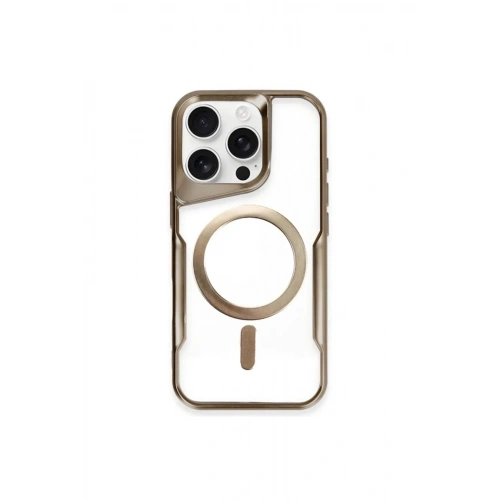 Mey İthalat®  iPhone 11 Pro Max Kılıf Boyi Magsafe Silikon Kapak - Kahverengi