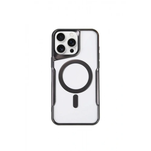 Mey İthalat®  iPhone 11 Pro Max Kılıf Boyi Magsafe Silikon Kapak - Siyah