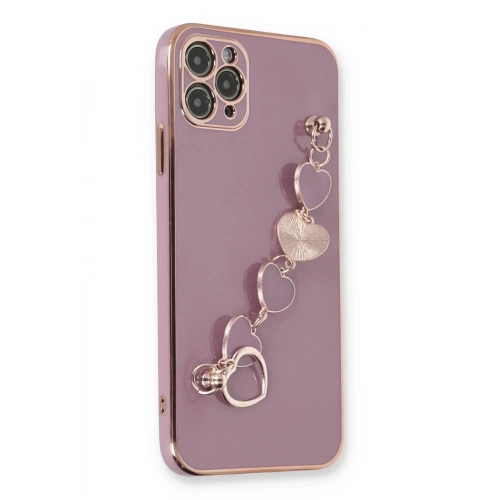 Mey İthalat®  iPhone 11 Pro Max Kılıf Esila Silikon - Mor