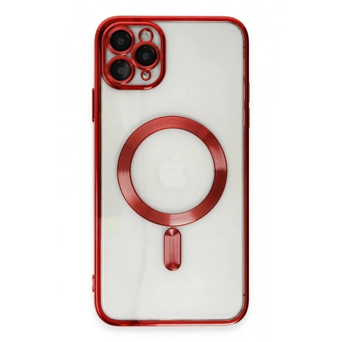 Mey İthalat®  iPhone 11 Pro Max Kılıf Kross Magneticsafe Kapak - Kırmızı