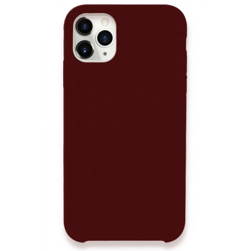 Mey İthalat®  iPhone 11 Pro Max Kılıf Lansman Legant Silikon - Bordo