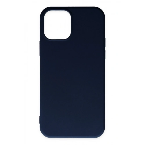 Mey İthalat®  iPhone 11 Pro Max Kılıf Nano içi Kadife Silikon - Lacivert