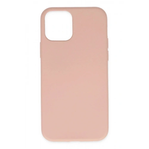 Mey İthalat®  iPhone 11 Pro Max Kılıf Nano içi Kadife Silikon - Pudra