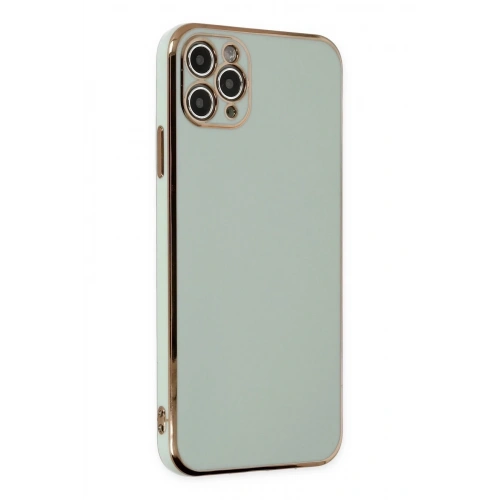 Mey İthalat®  iPhone 11 Pro Max Kılıf Volet Silikon - Açık Yeşil