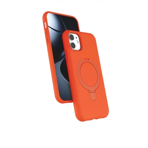 Mey İthalat®   iPhone 11 Regal Magsafe Standlı Kapak - Turuncu