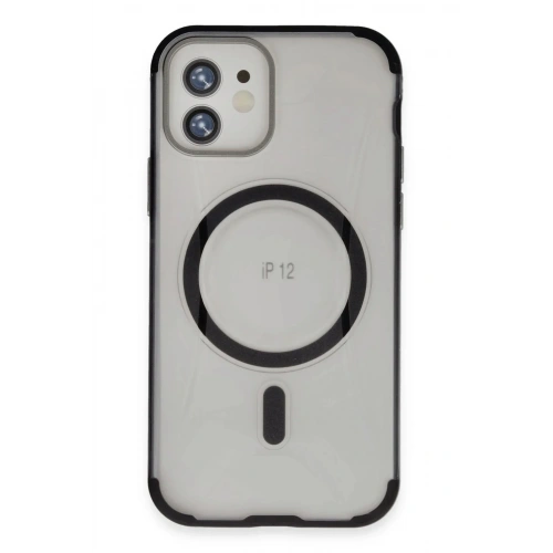 Mey İthalat®  iPhone 12 Hilton Magsafe Kapak - Siyah