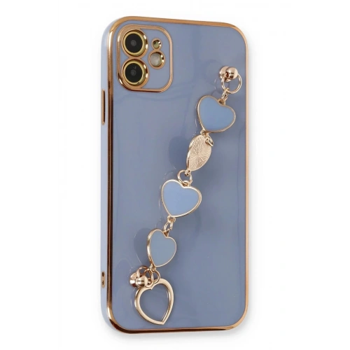 Mey İthalat®  iPhone 12 Kılıf Esila Silikon - Gri