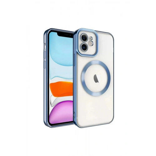 Mey İthalat®  iPhone 12 Kılıf Kross Magneticsafe Kapak - Sierra Blue