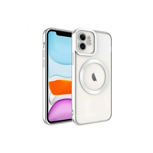 Mey İthalat®  iPhone 12 Kılıf Kross Magneticsafe Kapak - Titan Gri
