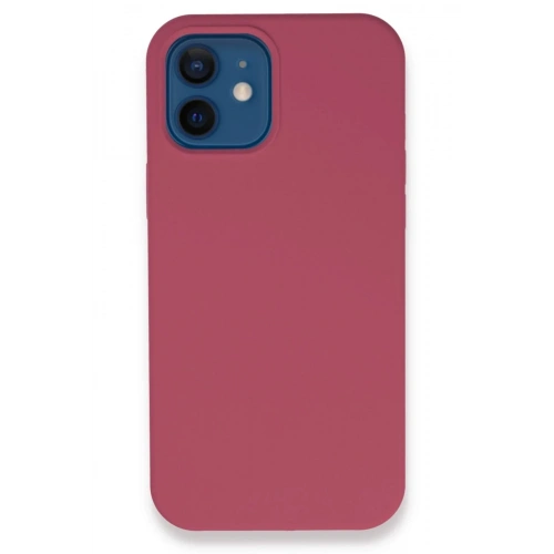 Mey İthalat®  iPhone 12 Kılıf Lansman Legant Silikon - Fuşya