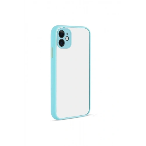 Mey İthalat®  iPhone 12 Kılıf Montreal Silikon Kapak - Turkuaz