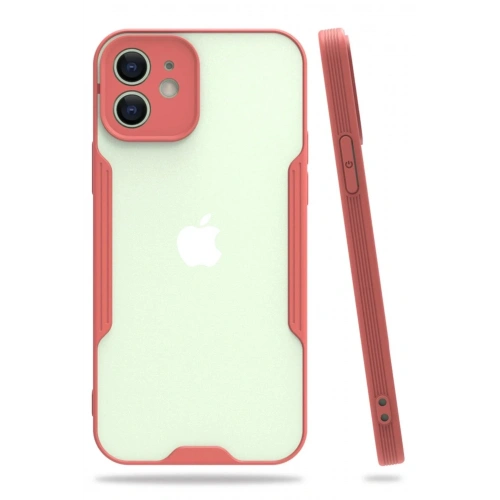 Mey İthalat®  iPhone 12 Kılıf Platin Silikon - Pembe
