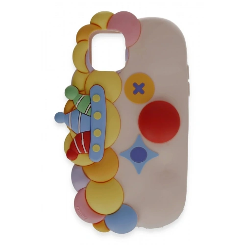 Mey İthalat®  iPhone 12 Kılıf Poky Karakter Silikon Kapak - Desen 7