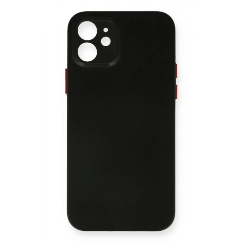 Mey İthalat®  iPhone 12 Kılıf PP Ultra İnce Kapak - Siyah