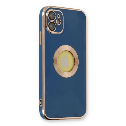 Mey İthalat®  iPhone 12 Kılıf Store Silikon - Mavi