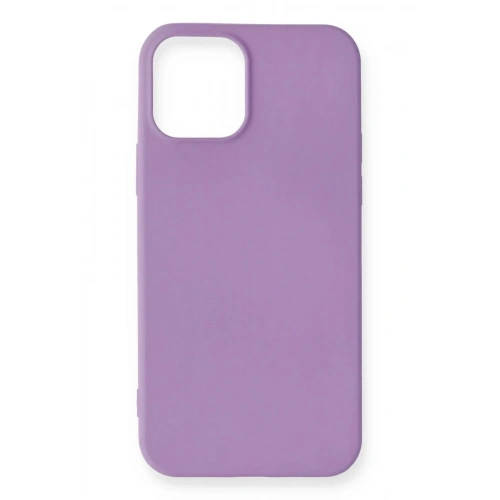 Mey İthalat®  iPhone 12 Mini Kılıf First Silikon - Lila