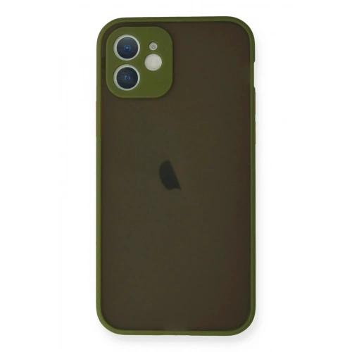 Mey İthalat®  iPhone 12 Mini Kılıf Montreal Silikon Kapak - Açık Yeşil