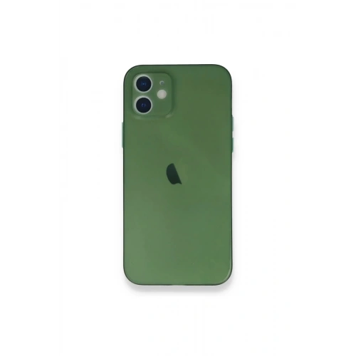 Mey İthalat®  iPhone 12 Mini Kılıf PP Ultra İnce Kapak - Yeşil